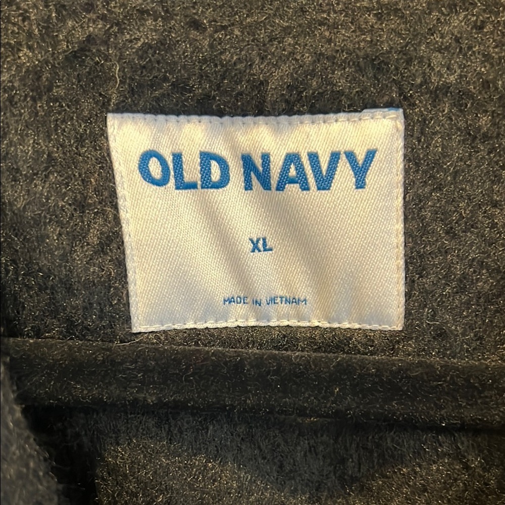 Old Navy Charcoal Button-Up Coat NWT - image 2